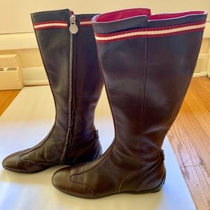 Bally brown leather boots